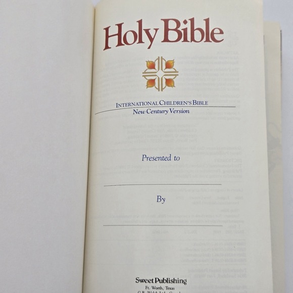 International Children's Bible Thomas Nelson Red Hardcover Illustrated Christian - Picture 7 of 13